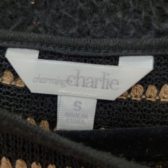 Charming Charlie Womens Top Multi-Color Size Small 3/4 Sleeve Pullover Striped - Picture 6 of 12